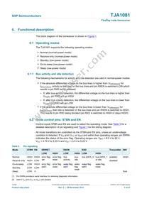 TJA1081TS Datasheet Page 5