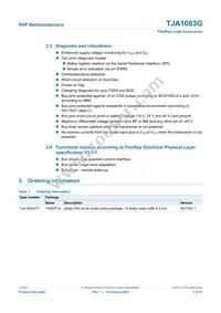 TJA1083GTT/0Z Datasheet Page 2