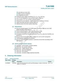 TJA1086HNJ Datasheet Page 2