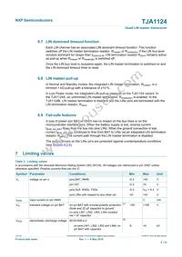 TJA1124BHG/0Z Datasheet Page 9