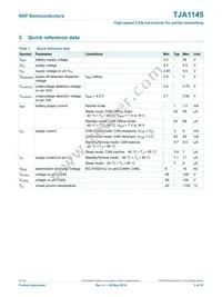 TJA1145TK/FDJ Datasheet Page 3