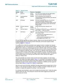 TJA1145TK/FDJ Datasheet Page 23