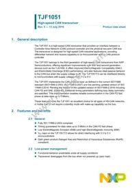 TJF1051T/3 Datasheet Cover