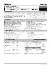 TK11330CMCL-G Datasheet Cover
