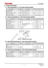 TK12A50E Datasheet Page 3