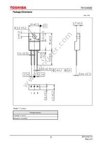 TK12A50E Datasheet Page 8