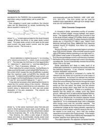 TK65025MTL Datasheet Page 6