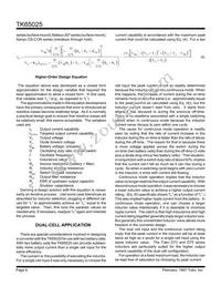 TK65025MTL Datasheet Page 8