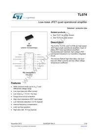 TL074ID Datasheet Cover