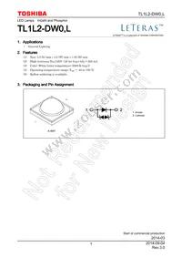 TL1L2-DW0 Datasheet Cover