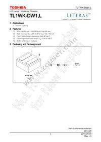 TL1WK-DW1 Datasheet Cover