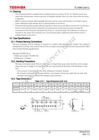 TL1WK-LW1 Datasheet Page 12