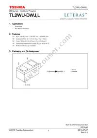 TL2WU-DWJ Datasheet Cover