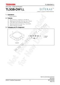 TL3GB-DW1 Datasheet Cover