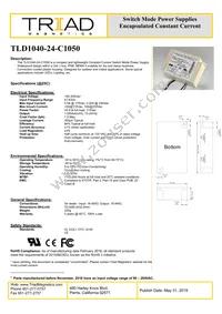 TLD1040-24-C1050 Datasheet Cover