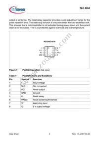 TLE4268GSNTMA1 Datasheet Page 2