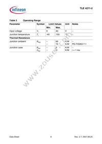 TLE42712SNKSA1 Datasheet Page 6