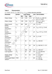 TLE42712SNKSA1 Datasheet Page 7