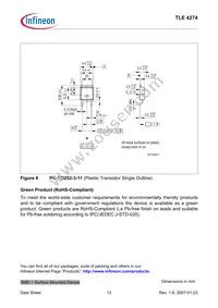 TLE4274DV50T Datasheet Page 13