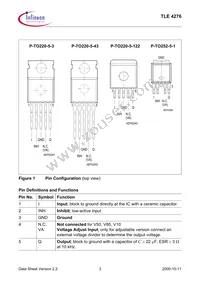 TLE4276GV10NTMA1 Datasheet Page 3