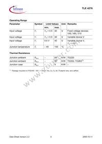 TLE4276GV10NTMA1 Datasheet Page 6