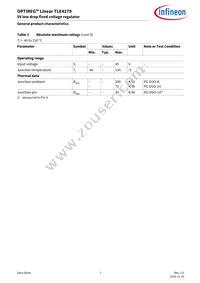 TLE4279GMXUMA2 Datasheet Page 7