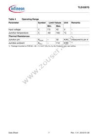 TLE4287GNT Datasheet Page 7