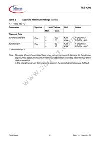 TLE4299GNTMA1 Datasheet Page 8