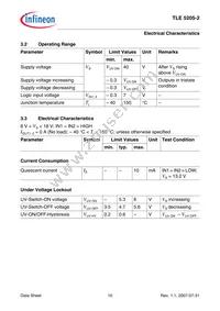 TLE52052GPAUMA1 Datasheet Page 10