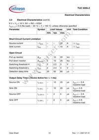 TLE52052GPAUMA1 Datasheet Page 12