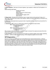 TLE6214L Datasheet Page 10