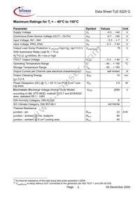 TLE6225GXUMA1 Datasheet Page 3