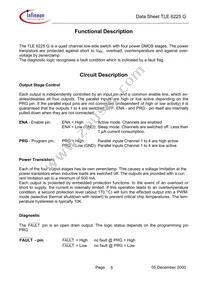 TLE6225GXUMA1 Datasheet Page 5