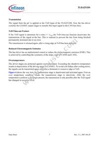 TLE6251DSNTMA1 Datasheet Page 7