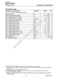 TLE6280GPAUMA2 Datasheet Page 11