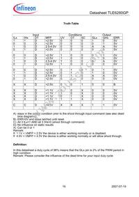 TLE6280GPAUMA2 Datasheet Page 16