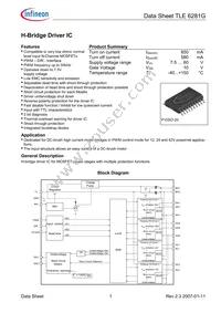 TLE6281GXUMA1 Datasheet Cover