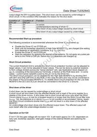 TLE6284GXUMA1 Datasheet Page 9