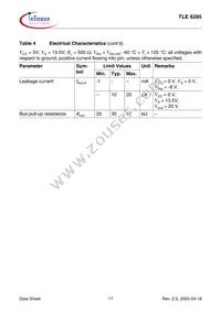 TLE6285GDUMA1 Datasheet Page 17