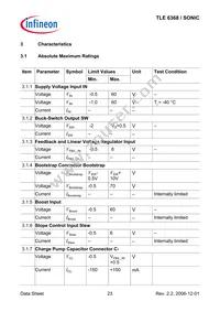 TLE6368R Datasheet Page 23