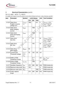 TLE6389G501NTMA1 Datasheet Page 11