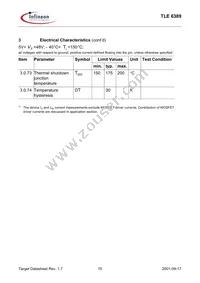 TLE6389G501NTMA1 Datasheet Page 15