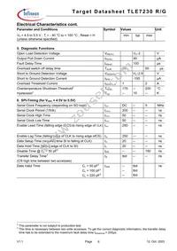 TLE7230GXUMA1 Datasheet Page 6