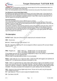 TLE7230GXUMA1 Datasheet Page 8