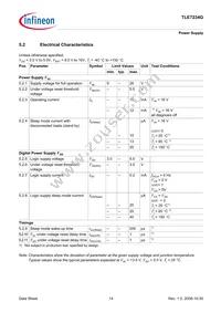 TLE7234G Datasheet Page 14