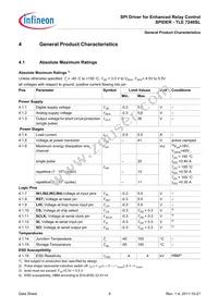 TLE7240SL Datasheet Page 9