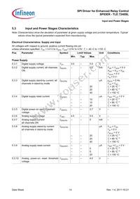 TLE7240SL Datasheet Page 14