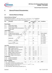 TLE7243SLXUMA2 Datasheet Page 9