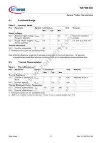 TLE72592GEXUMA1 Datasheet Page 17