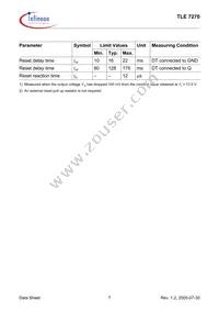 TLE7270DNTMA1 Datasheet Page 7